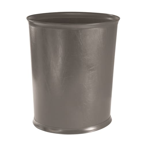 Design Line Wastebasket, 13 Quart Oval, Bankers Gray